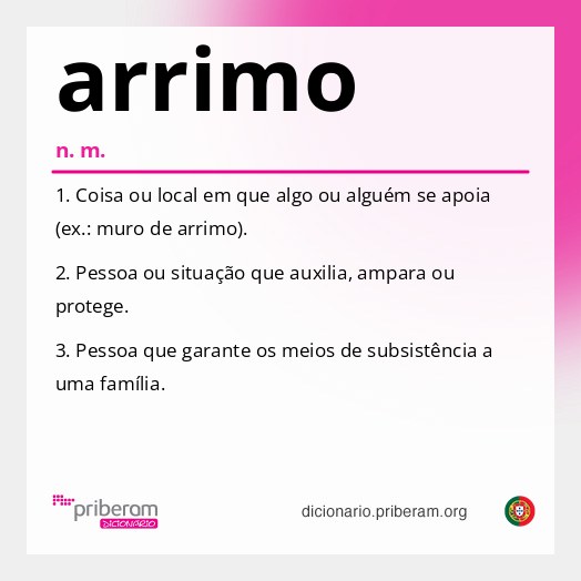 Significado de arrimo