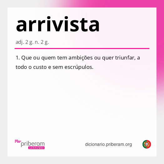 Significado de arrivista