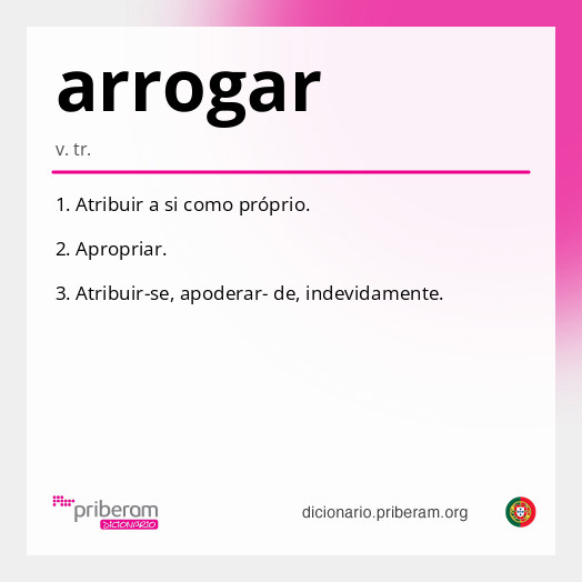 Significado de arrogar