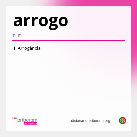 Significado de arrogo