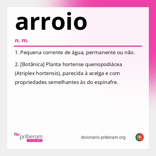 Significado de arroio