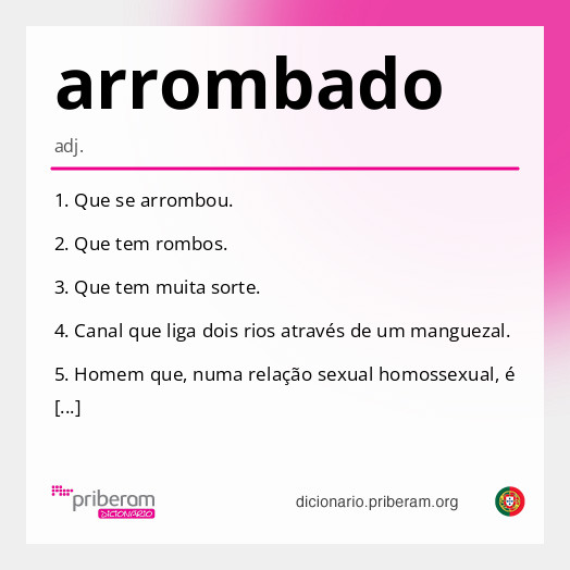 Significado de arrombado