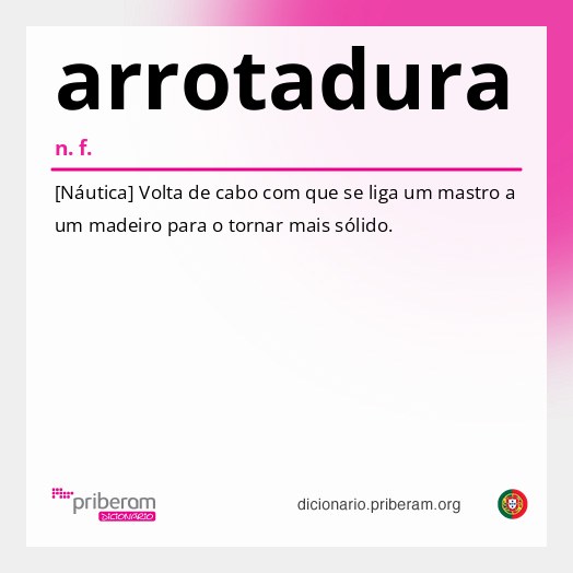Significado de arrotadura