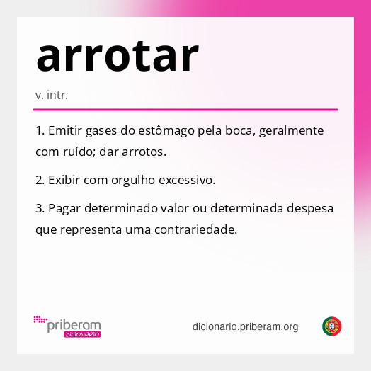 Significado de arrotar