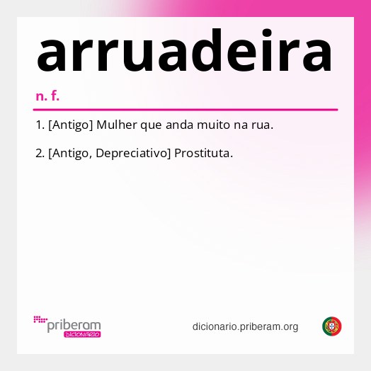 Significado de arruadeira