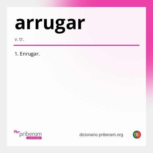 Significado de arrugar