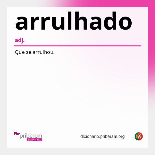 Significado de arrulhado