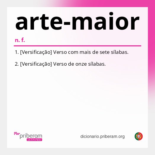 Significado de arte-maior