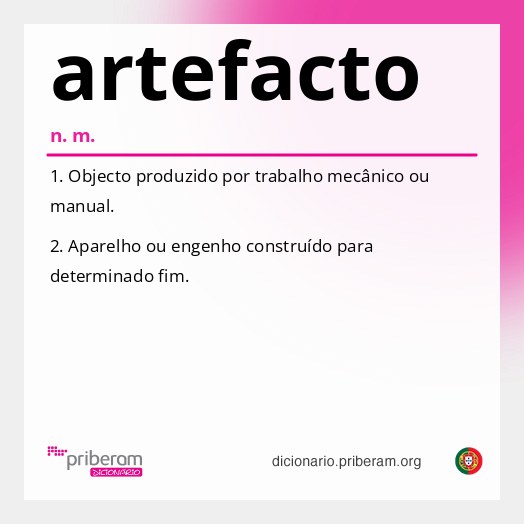 Significado de artefacto