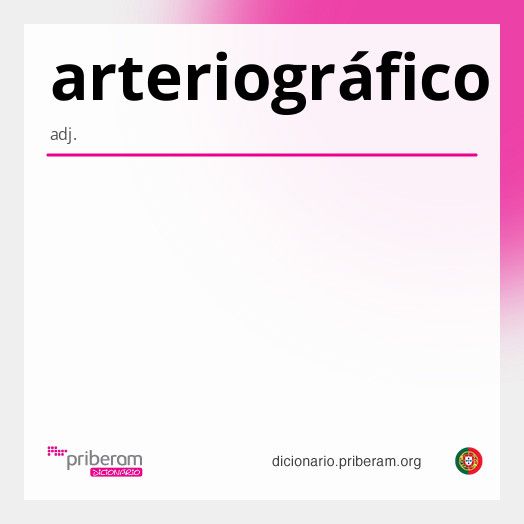 Significado de arteriográfico