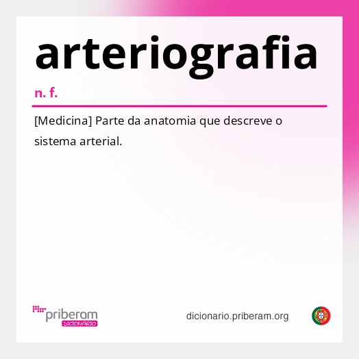 Significado de arteriografia