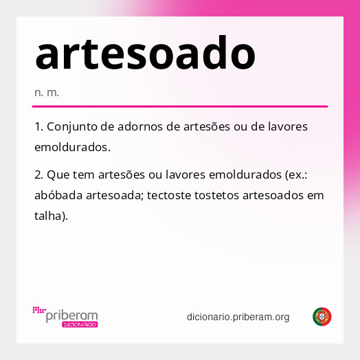 Significado de artesoado