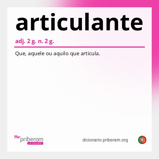 Significado de articulante