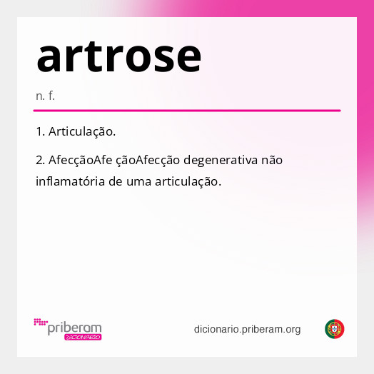 Significado de artrose