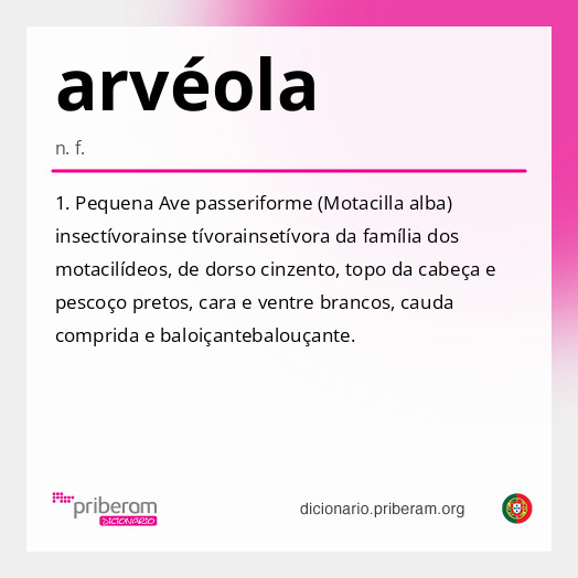 Significado de arvéola