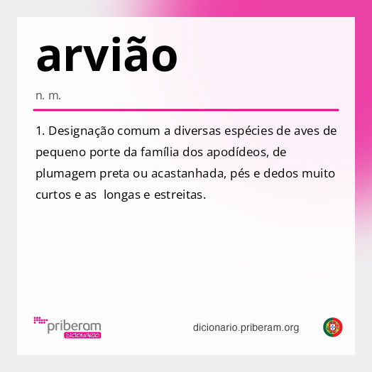 Significado de arvião