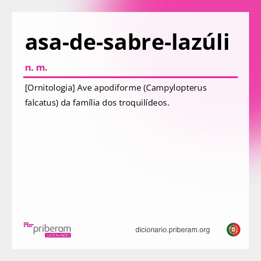 Significado de asa-de-sabre-lazúli