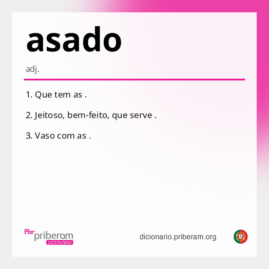Significado de asado