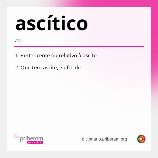 Significado de ascítico