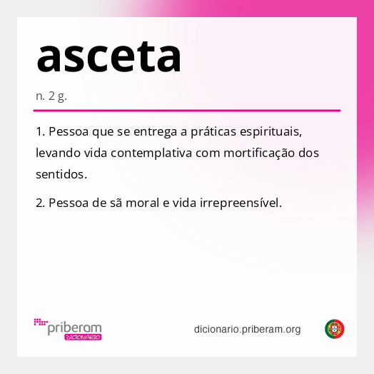 Significado de asceta