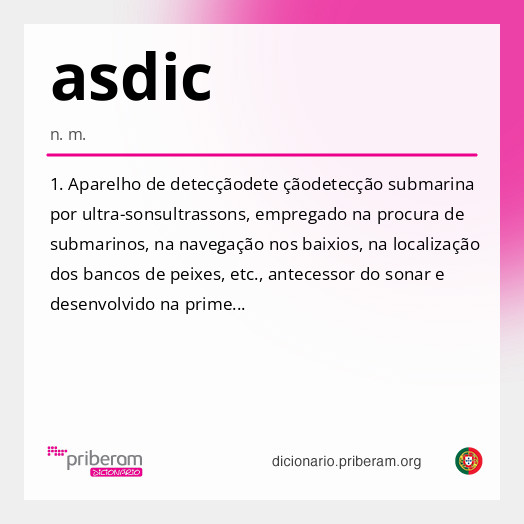 Significado de asdic