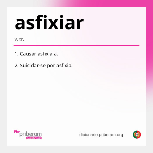 Significado de asfixiar