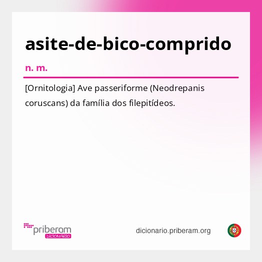 Significado de asite-de-bico-comprido