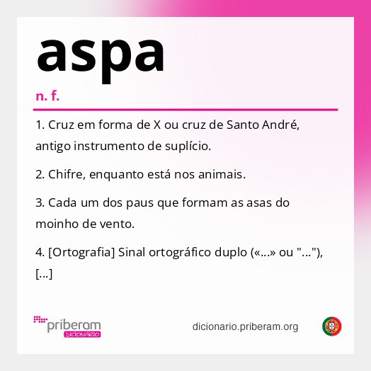 Significado de aspa