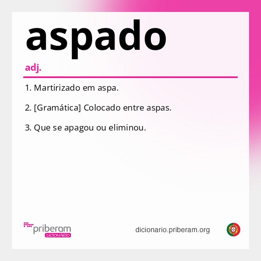 Significado de aspado