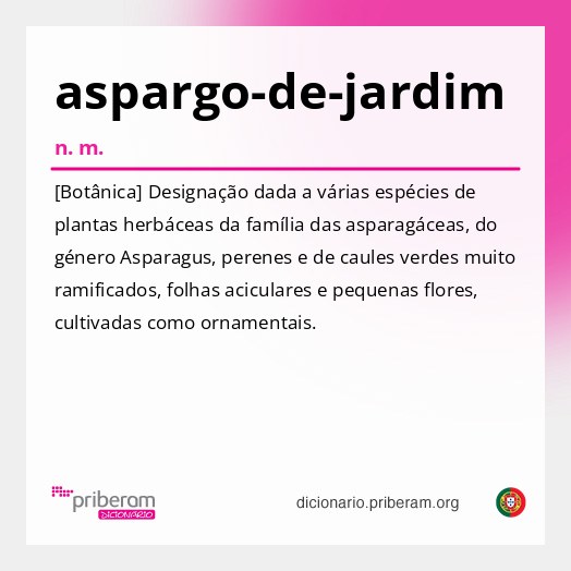 Significado de aspargo-de-jardim