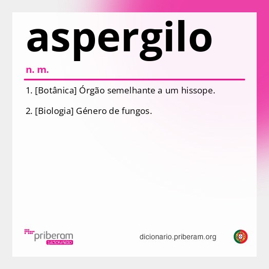 Significado de aspergilo