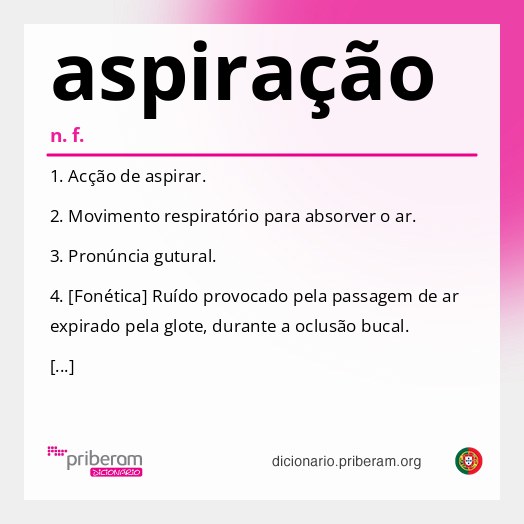 Significado de aspiração