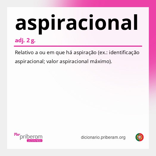 Significado de aspiracional