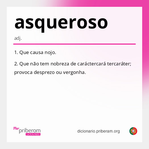 Significado de asqueroso