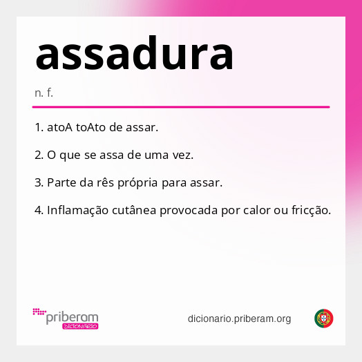 Significado de assadura