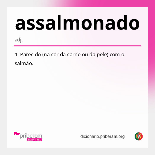 Significado de assalmonado