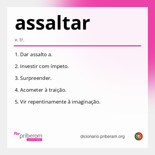 Significado de assaltar