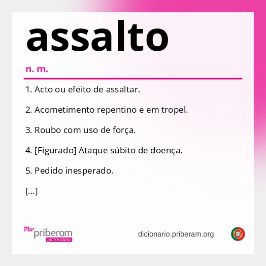 Significado de assalto