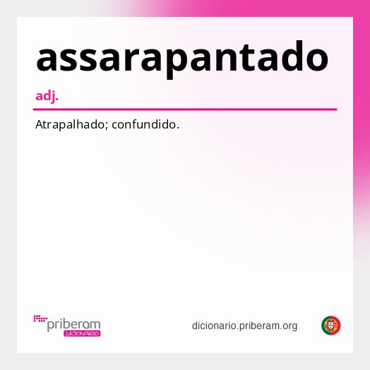 Significado de assarapantado