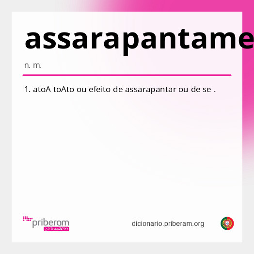 Significado de assarapantamento