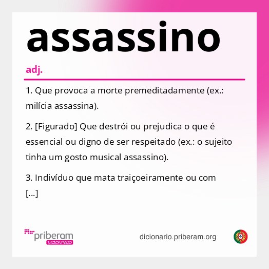 Significado de assassino