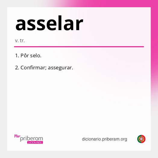 Significado de asselar