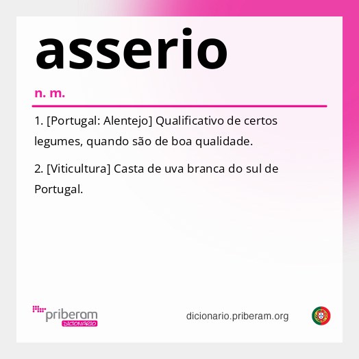 Significado de asserio