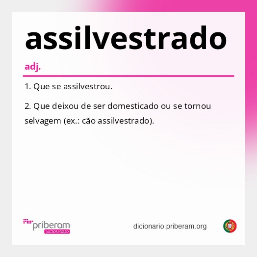 Significado de assilvestrado