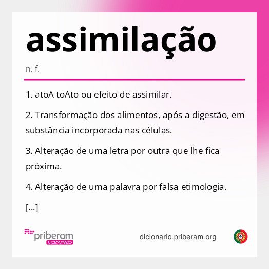 Significado de assimilação