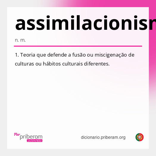 Significado de assimilacionismo