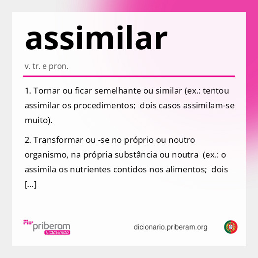 Significado de assimilar