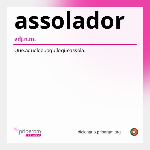 Significado de assolador