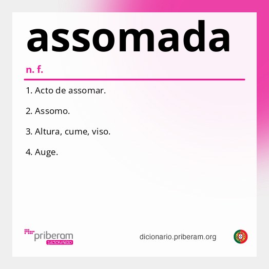 Significado de assomada