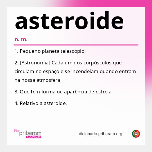 Significado de asteroide